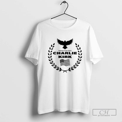 Freedom Forever Our Hearts Charlie Kirk Hoodie Premium Gift