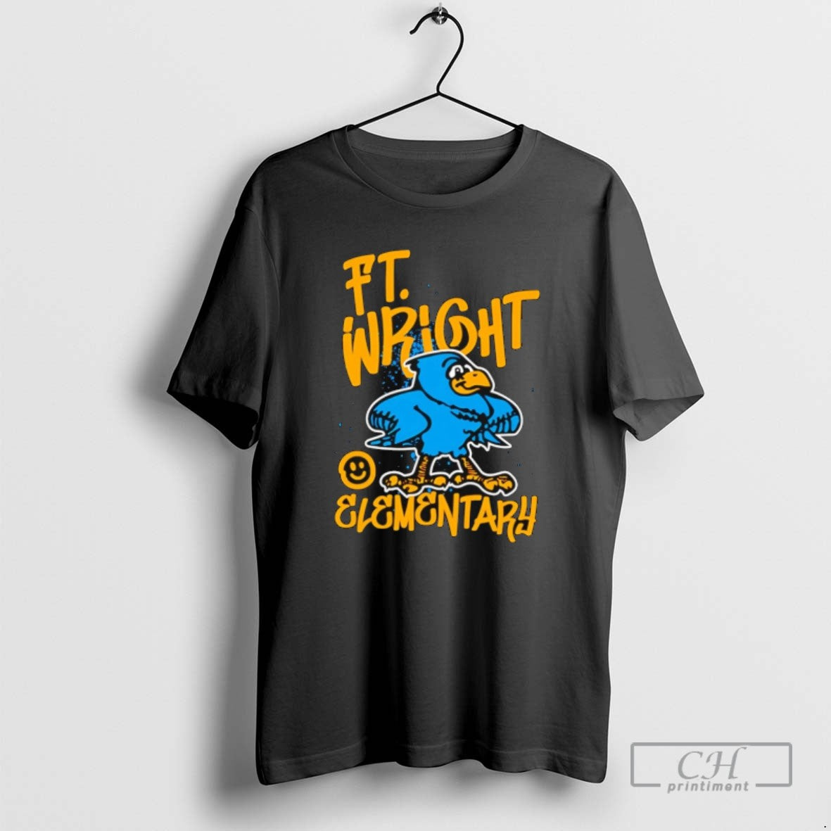 Ft Wright Elementary Smiley Graffiti Bird T Shirts Hoodie Exclusive