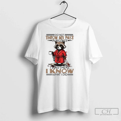Raccoon Do Not Throw My Past My Face I Was There I Know Hoodie