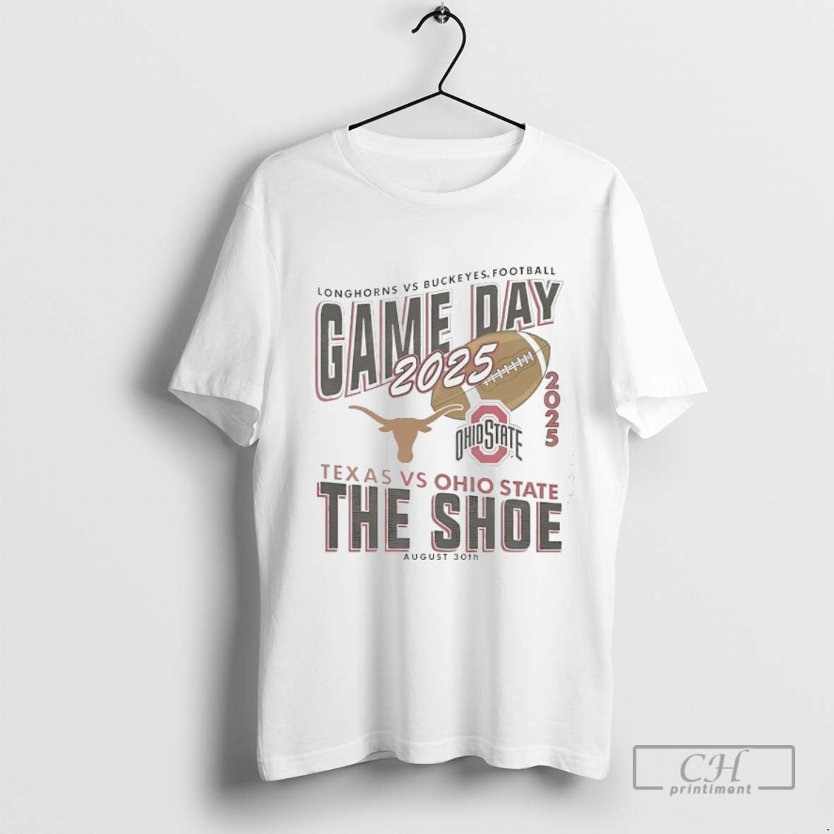 Gameday Ohio State Buckeyes Vs Texas Longhorns Football Shoe 2025