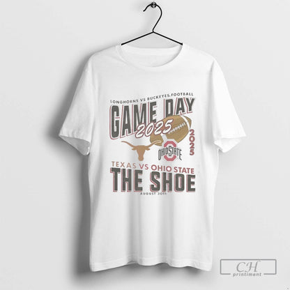 Gameday Ohio State Buckeyes Vs Texas Longhorns Football Shoe 2025