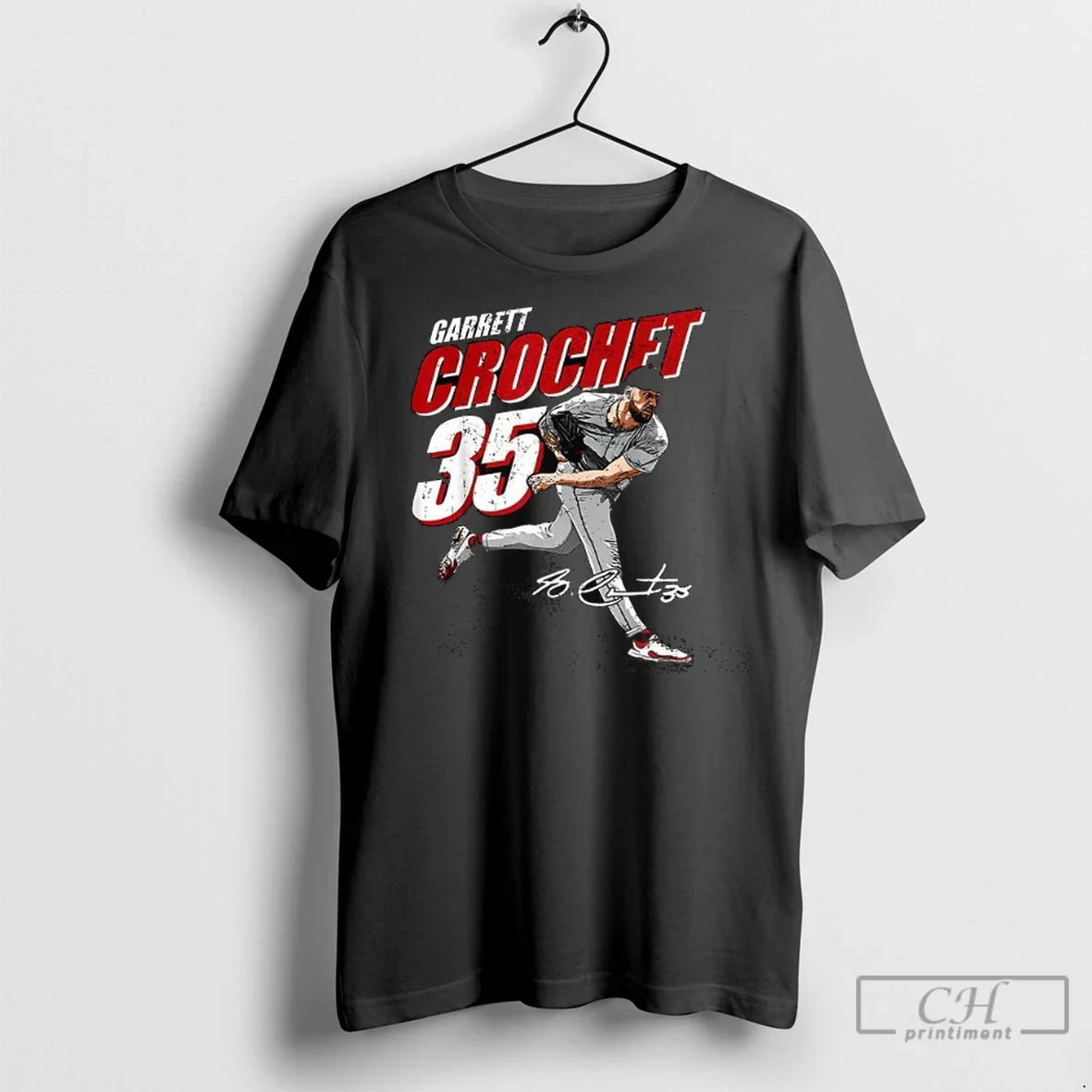 Garrett Crochet 35 Player Baseball Signature T Shirts Hoodie Modern
