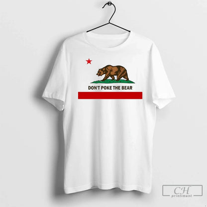Gavin Newsom Dont Poke Bear California Flag T Shirts Shirt Elegant