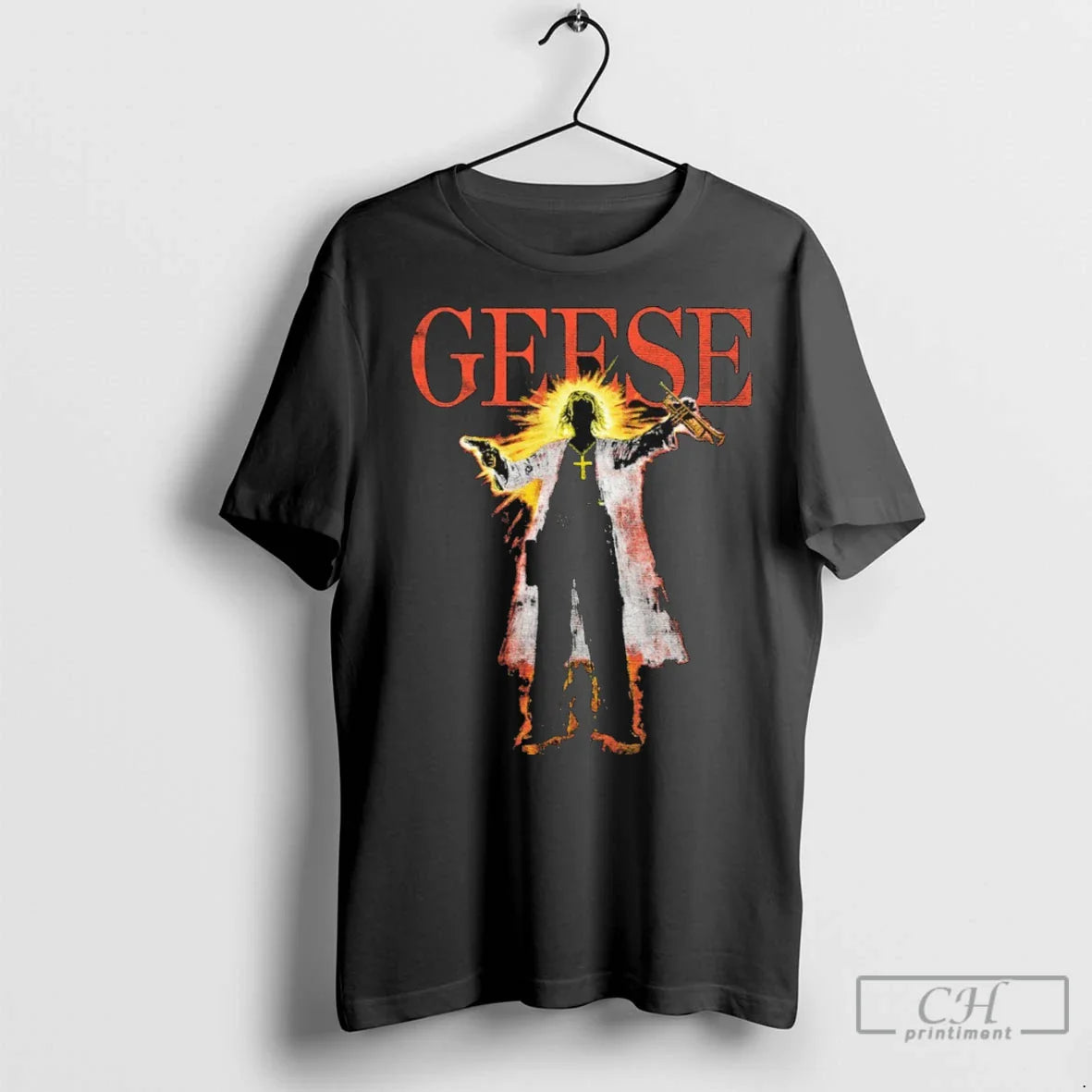Geese Trumpet Jesus Tank Top Classic Design