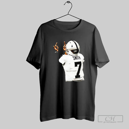 Geno Smith 7 Las Vegas Raiders Middle Finger TShirt Modern Outfit