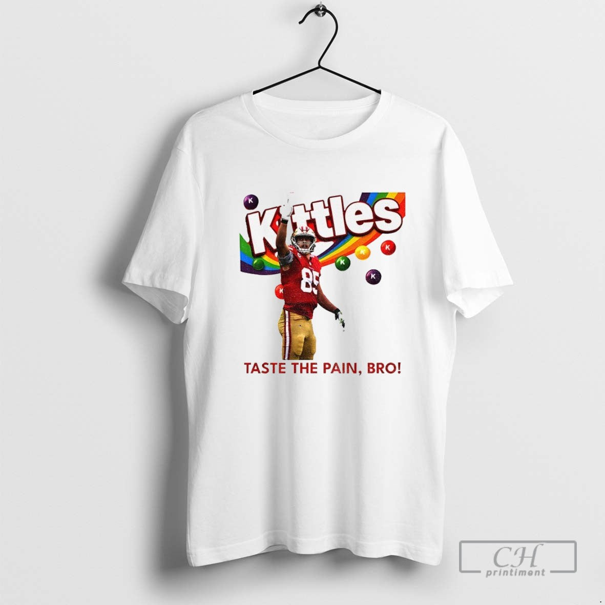 George Kittle Taste Pain Bro 49Ers Football Hoodie Elegant Art