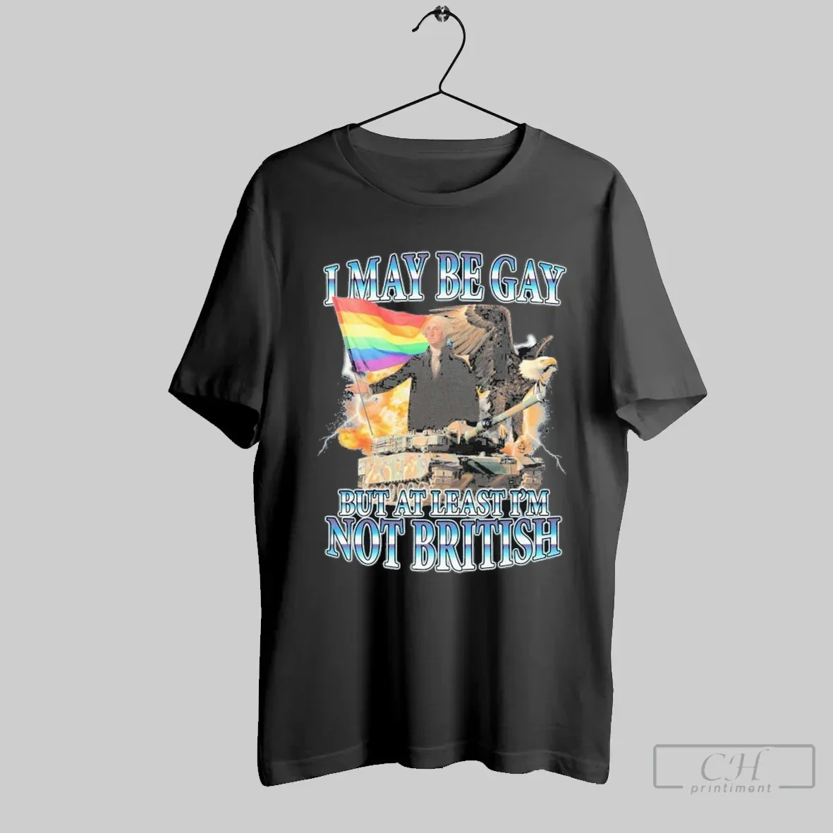 George Washington I May Be Gay But Least I Am Not British Pride Flag
