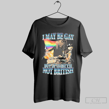 George Washington I May Be Gay But Least I Am Not British Pride Flag