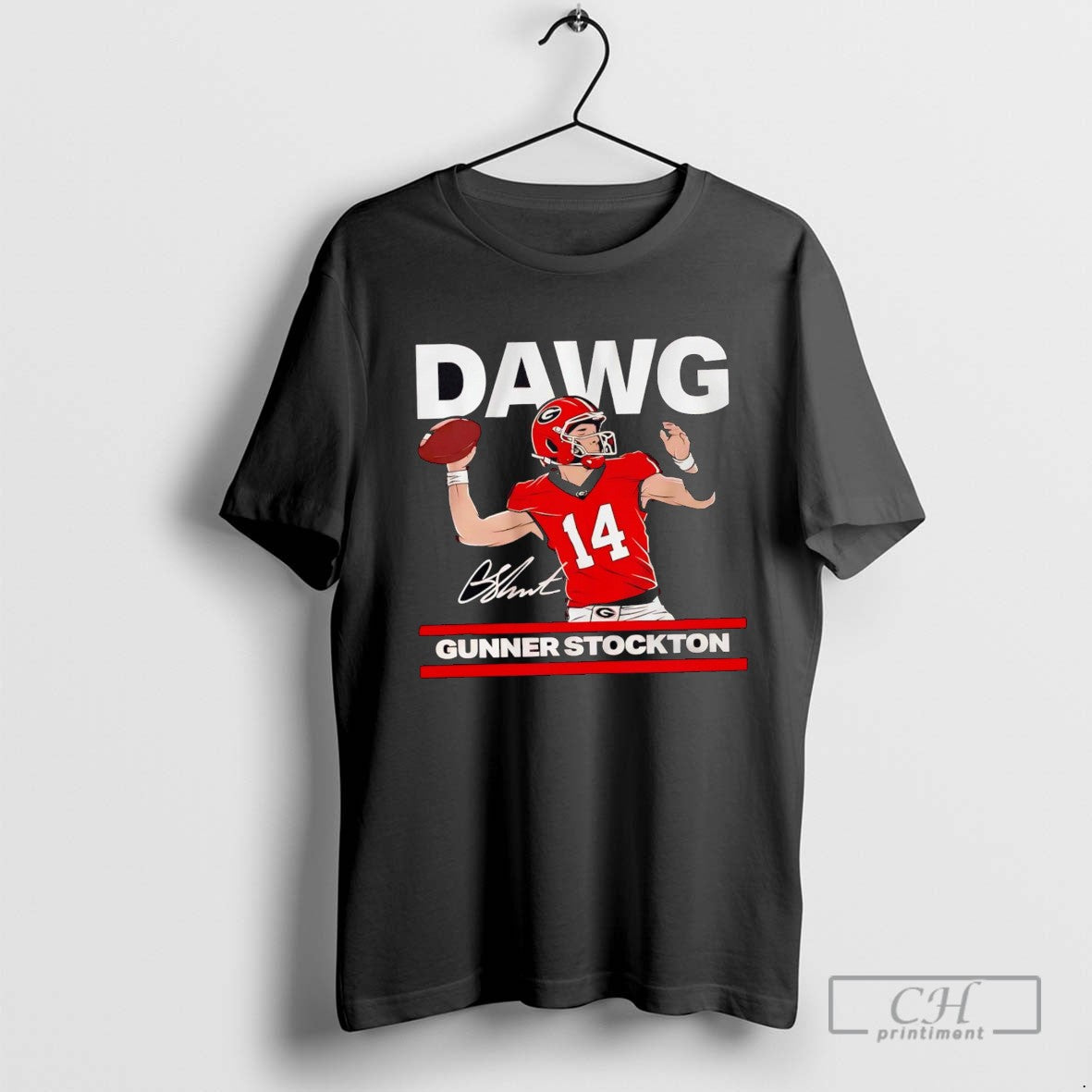 Georgia Football Gunner Stockton Is Dawg Signature Tank Top Retro