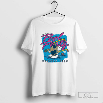 Georgia Tech Football One Helluva 2025 Pool Party TShirt Authentic
