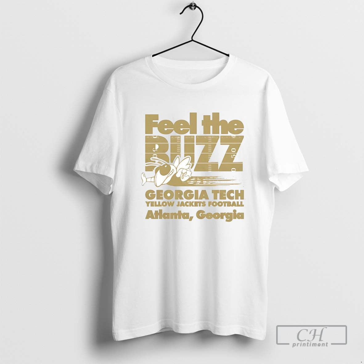 Georgia Tech Yellow Jackets Feel Buzz Tank Top Retro Gift