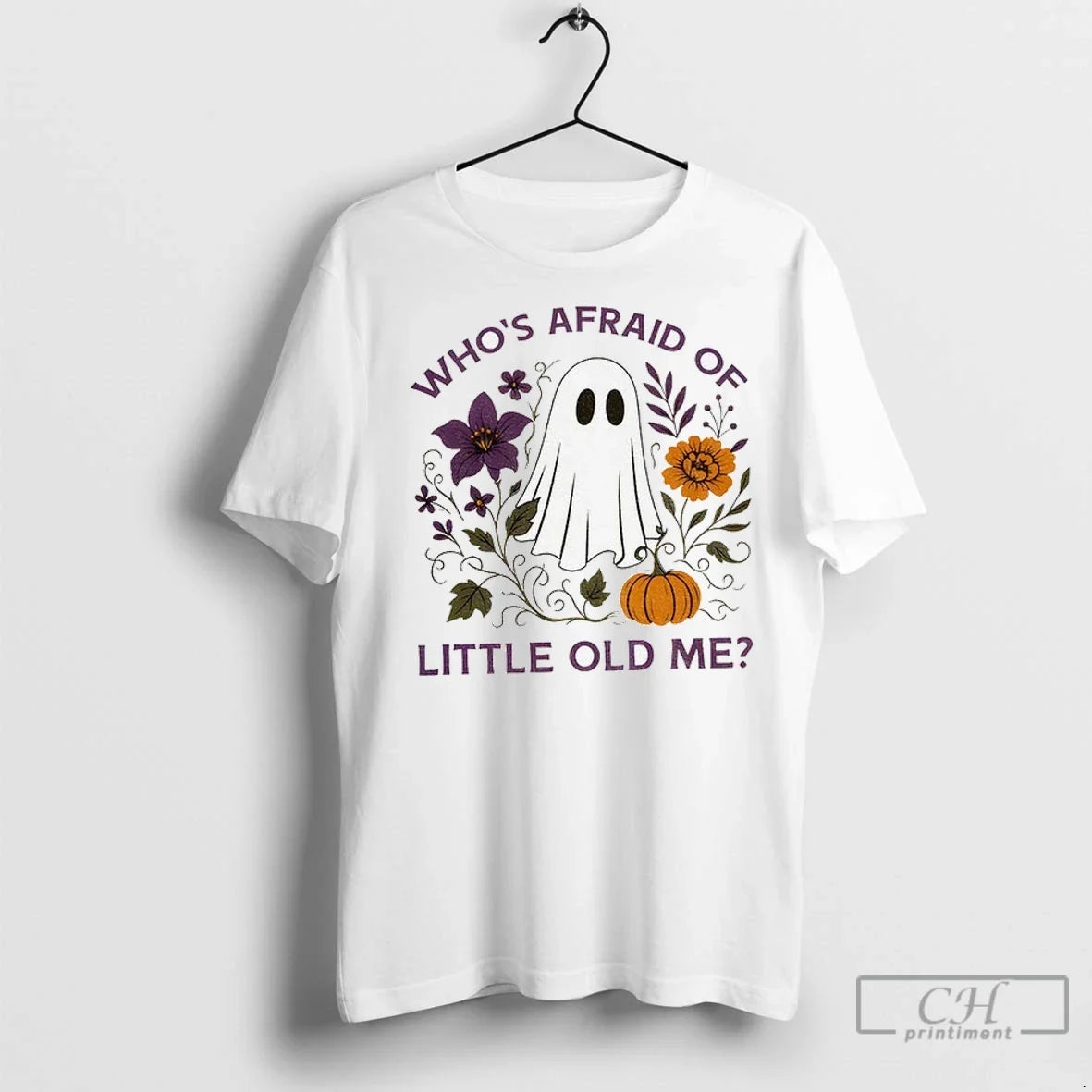 Ghost Whos Afraid Little Old Me Halloween T Shirts Sweatshirt Elegant