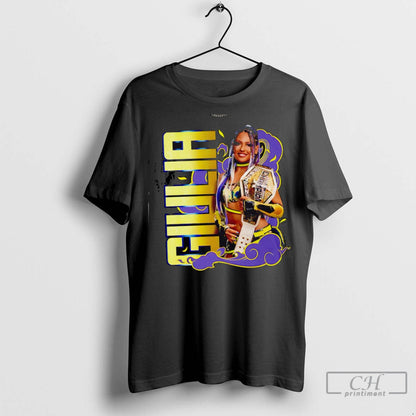Giulia Female Champion Wrestler Holding Belt T Shirts Jpg TShirt