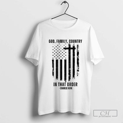 God Family Country That Order Freedom Charlie Kirk Political Tank Top