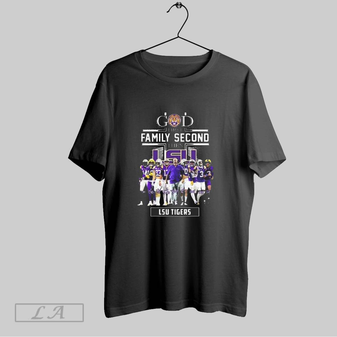 God First Family Second Then Lsu Tigers Players Signatures 2025