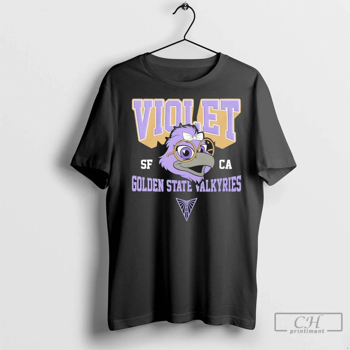 Golden State Valkyries Violet Big Head Mascot T Shirts Shirt Unique