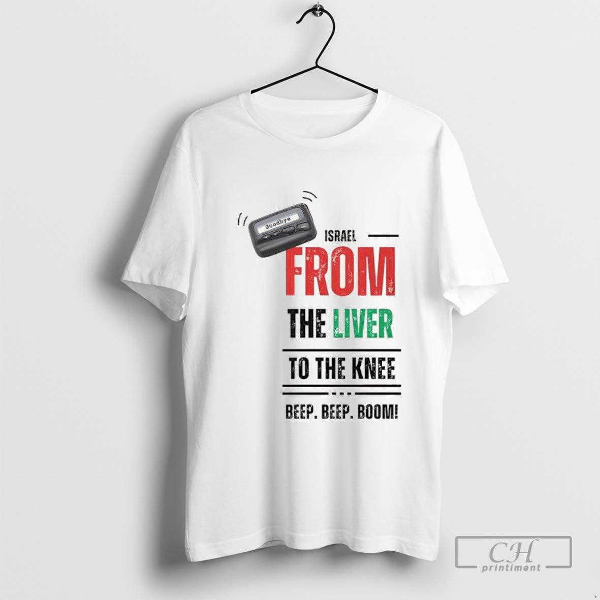 Goodbye Israel From Liver To Knee Beep Beep Boom Tee Retro Design