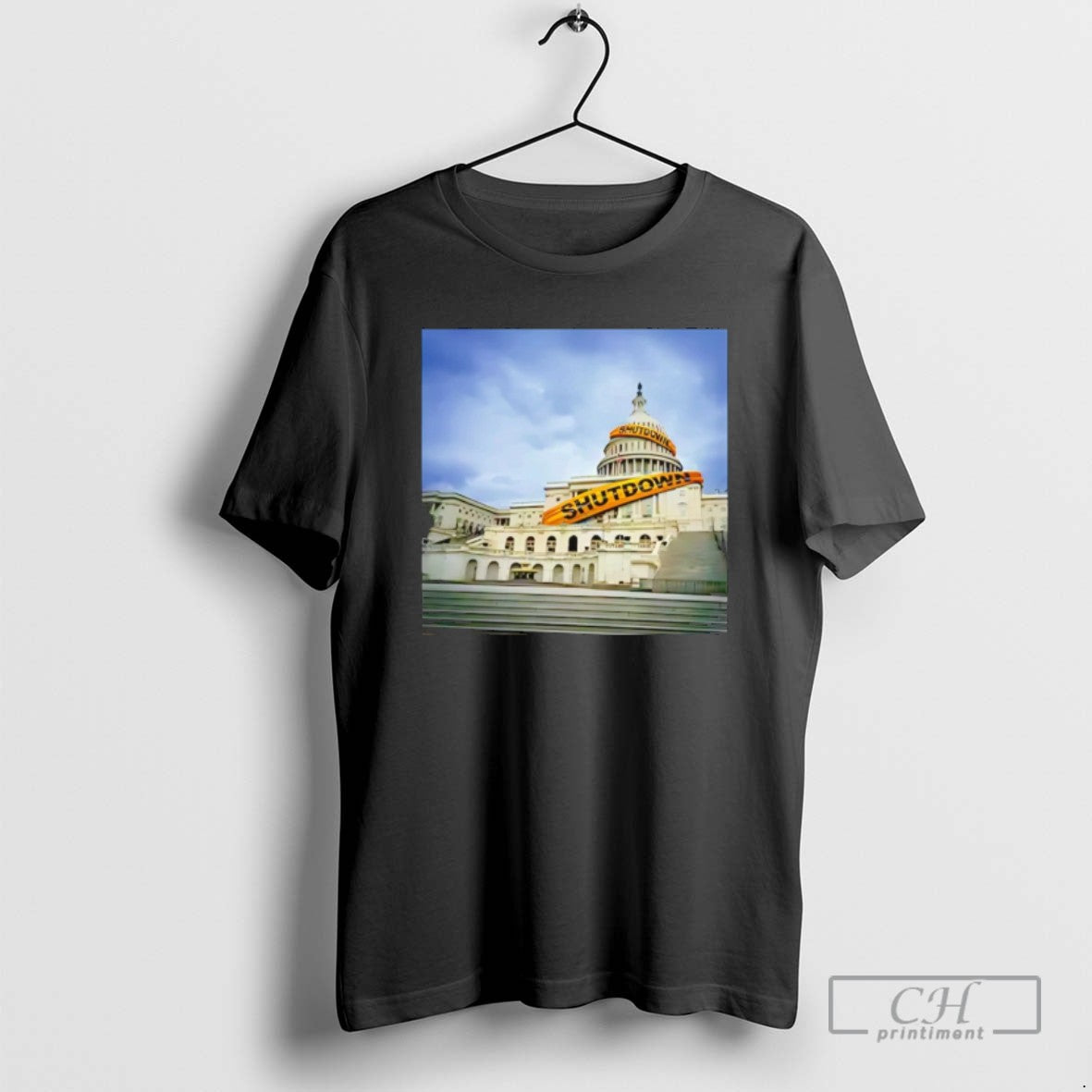 Government Shutdown Photo T Shirts TShirt Trendy Merch