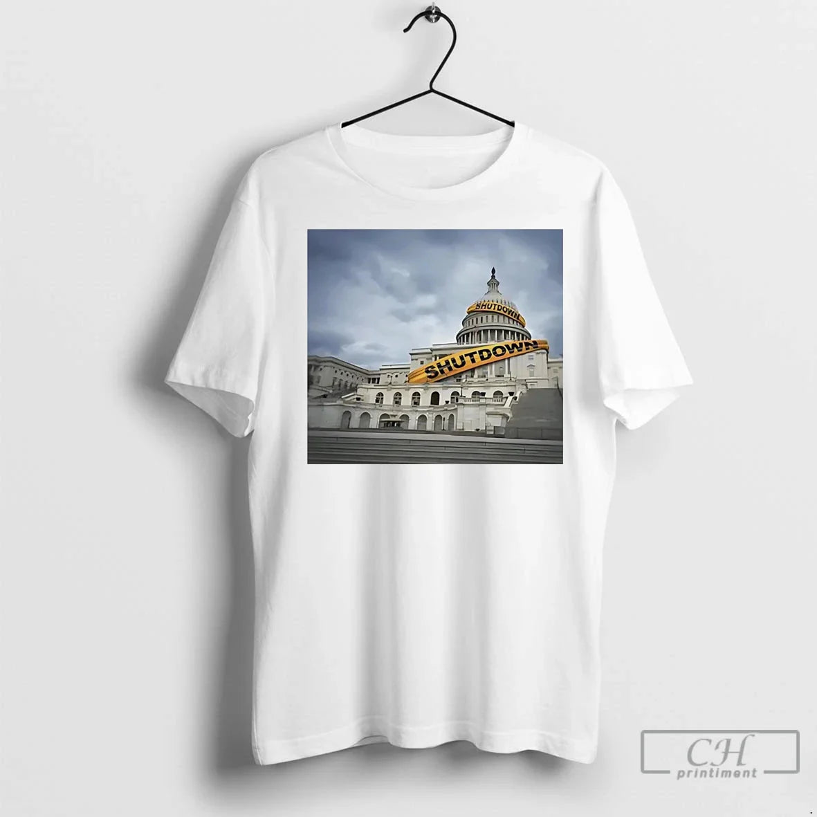 Government Shutdown Trump White House Closed T Shirts TShirt Vintage
