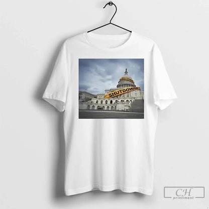 Government Shutdown Trump White House Closed T Shirts TShirt Vintage
