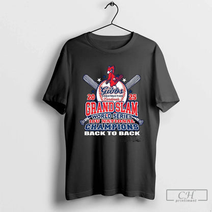 Grand Slam World Series 18U National Champions Back To Back T Shirts