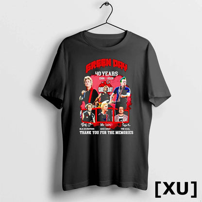 Green Day 40 Years 1986 2026 Armstrong Dirnt Thank You Memories