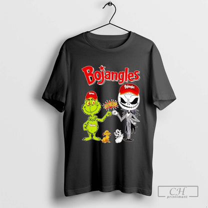 Grinch And Jack Skellington Fist Bump Bojangles Halloween Tank Top