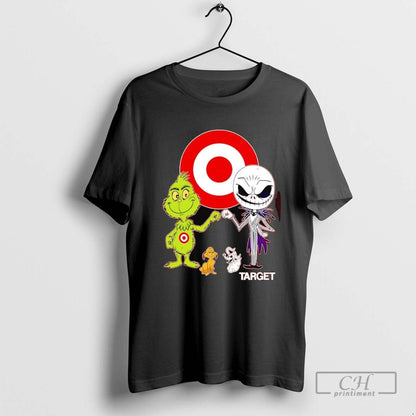 Grinch And Jack Skellington Fist Bump Target Halloween Shirt Premium