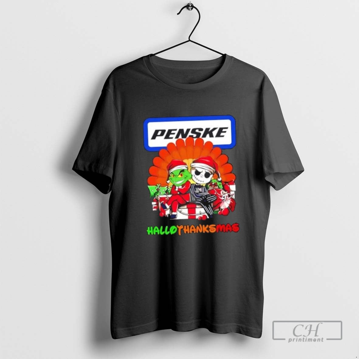 Grinch And Jack Skellington X Penske Corporation Happy Hallothanksmas