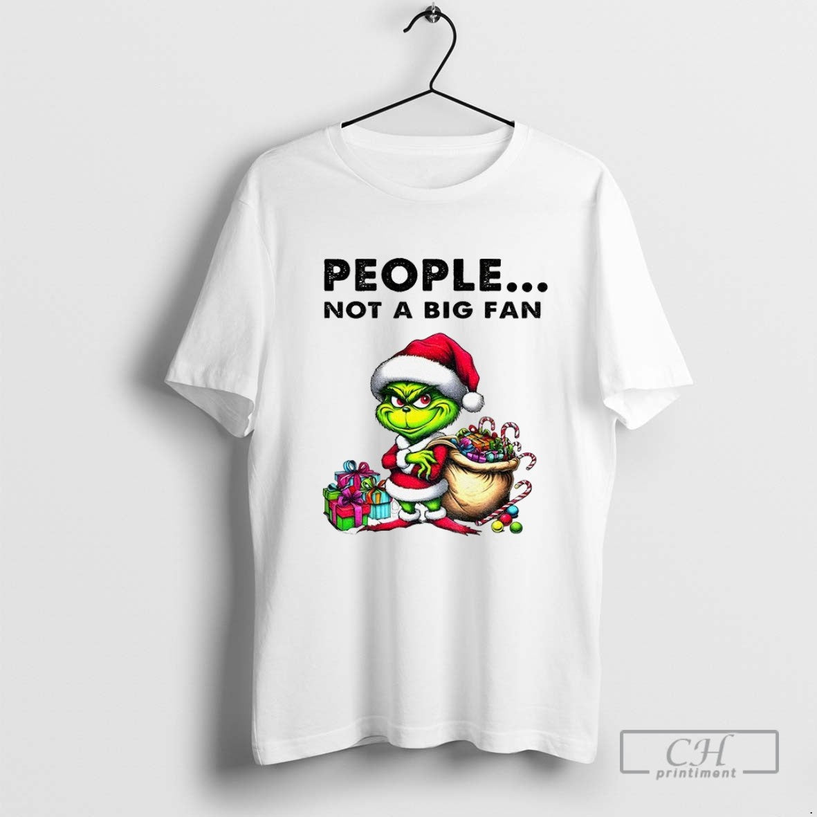 Grinch People Not Big Merry 2025 Long Sleeve Vintage Art