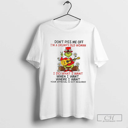 Grinch Play Guitar Dont Piss Me Off Im Grumpy Old Idowhatiwant When
