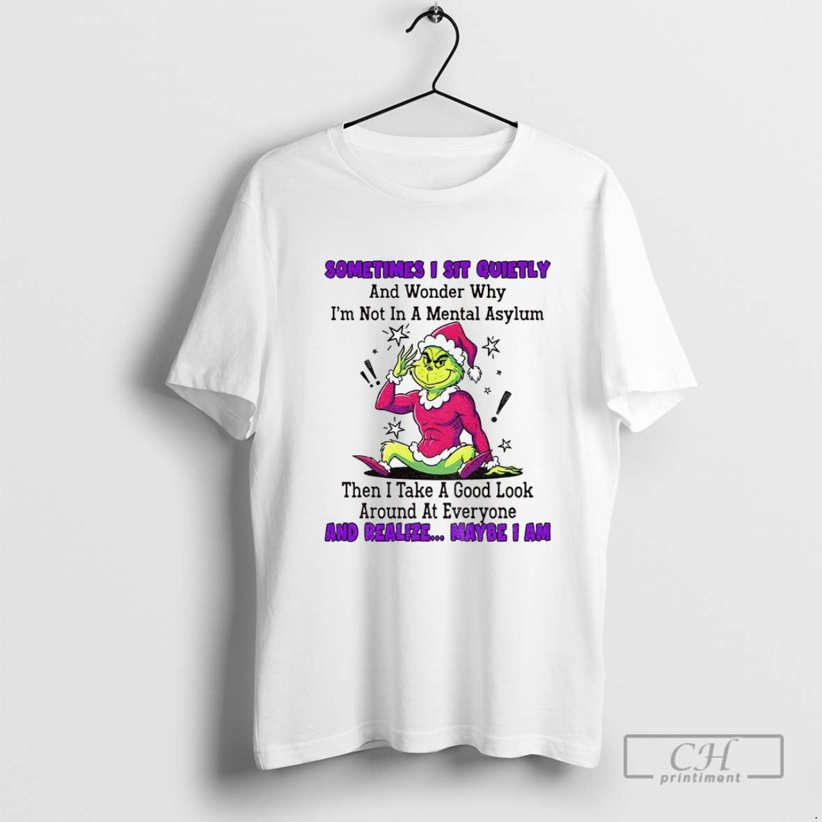Grinch Sometimes I Sit Quietly And Wonder Why Im Not Mental Asylum