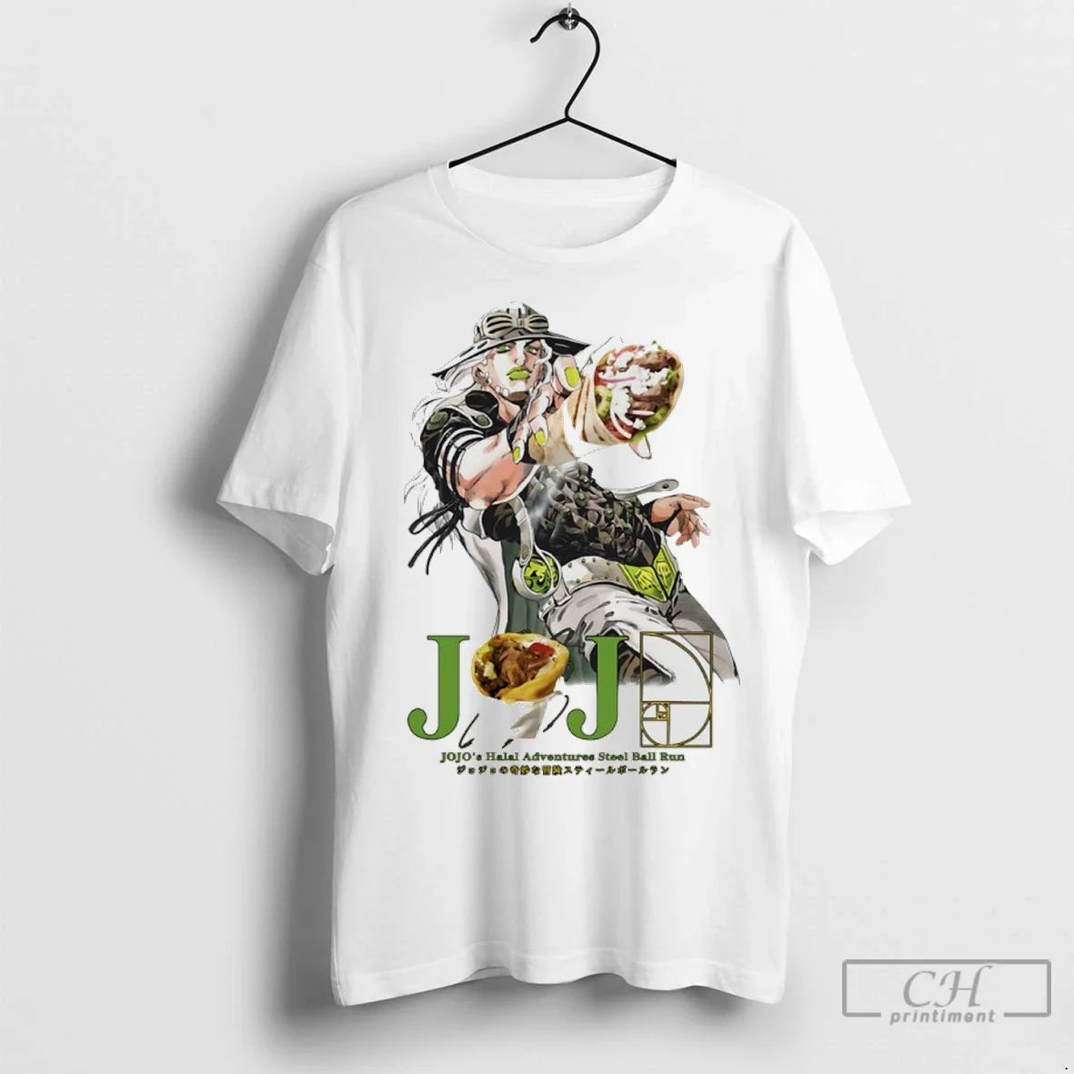 Gyro Jojos Halal Adventures Steel Ball Run Signature T Shirts Hoodie