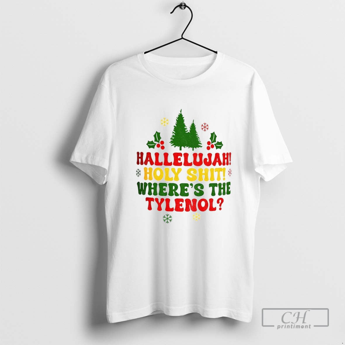 Hallelujah Hoky Shit Wheres Tylenol Tank Top Trendy Apparel
