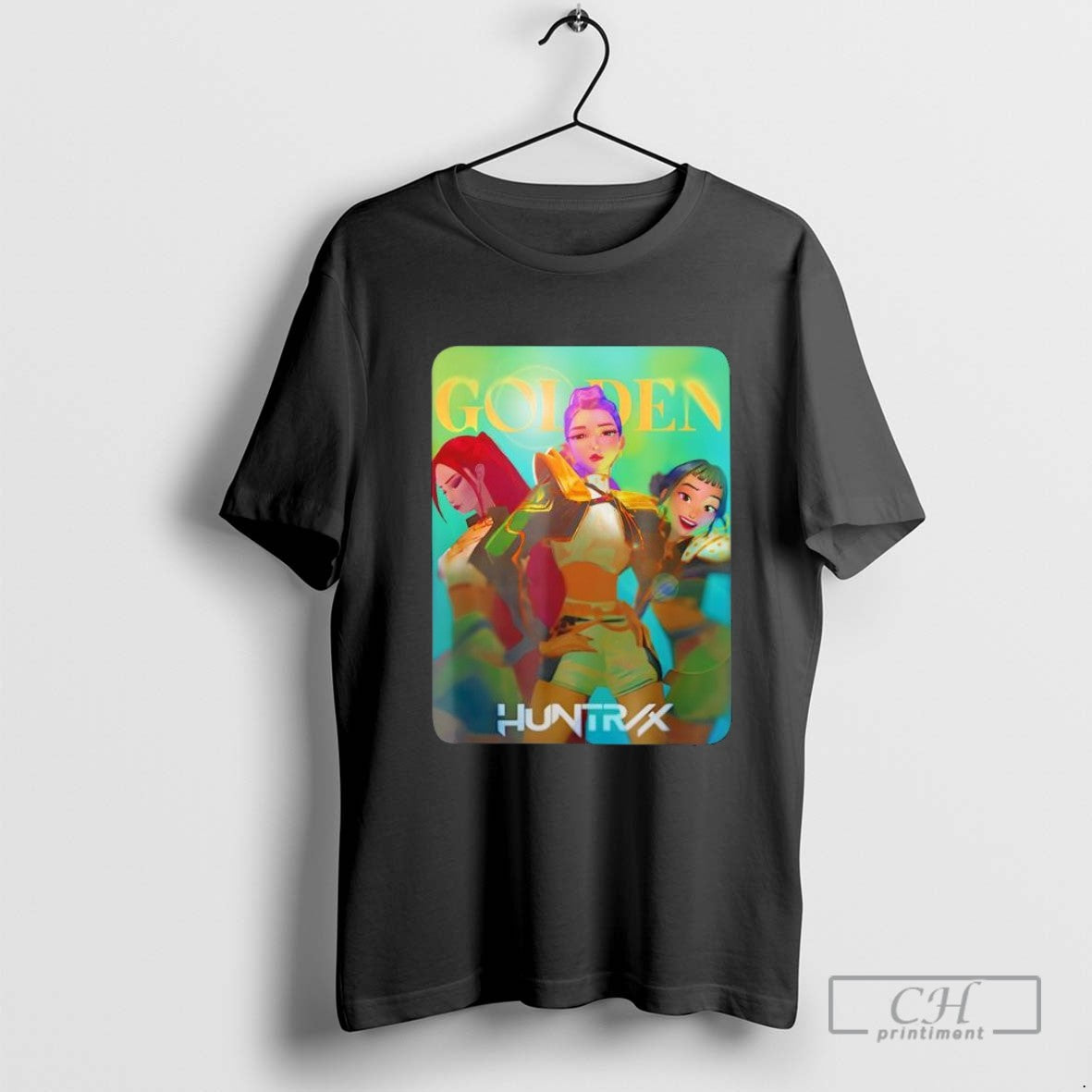 Halloween Huntrix Golden Photocard Hoodie Classic Merch