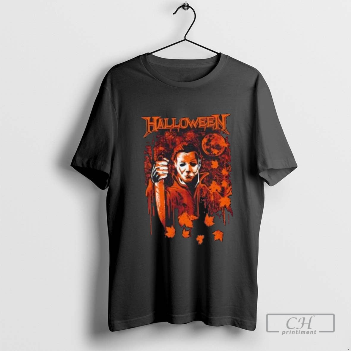 Halloween Michael Myers Autumn Terror Tee Exclusive Art