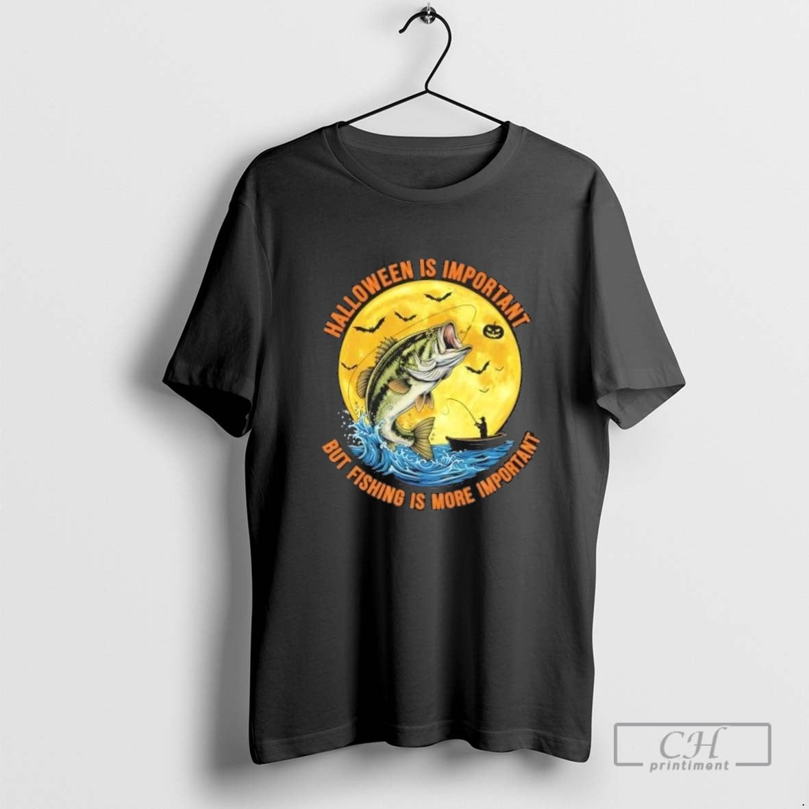 Halloween Is Important But Fishing Is More Important Hoodie Designer