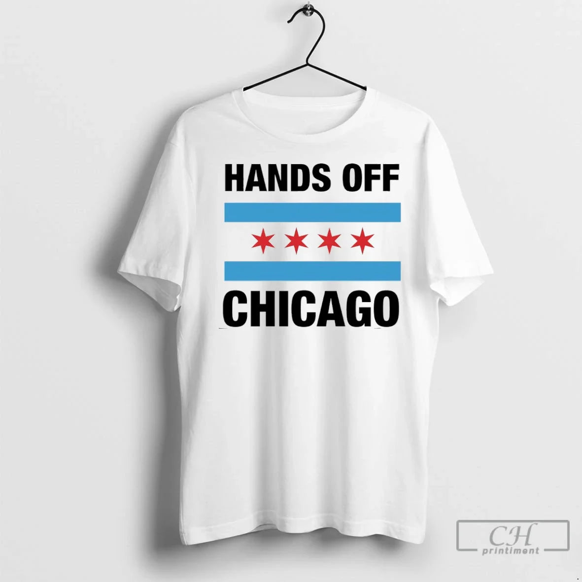 Hands Off Chicago Flag T Shirts Tank Top Exclusive Art