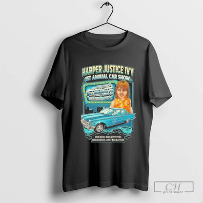 Harper Justice Ivy 1St Anual Car Show 2025 Tee Authentic Art