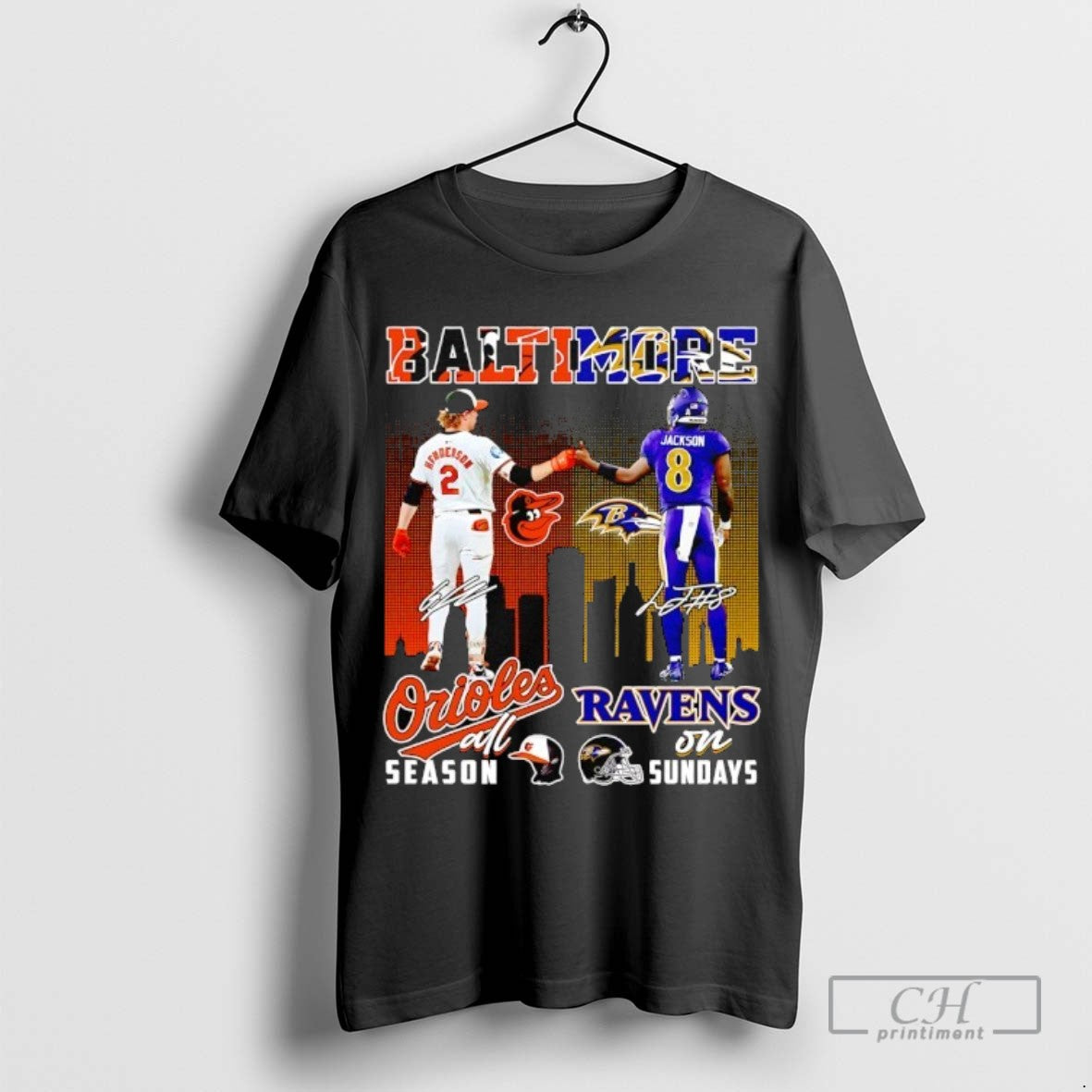 Henderson Baltimore Orioles All Season And Jackson Baltimore Ravens