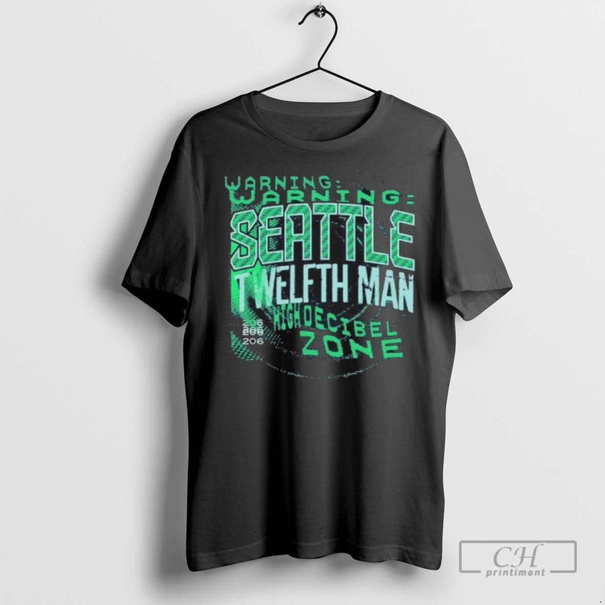High Decibel Zone Seattle Seahawks Twelfth Rivalry Series T Shirts