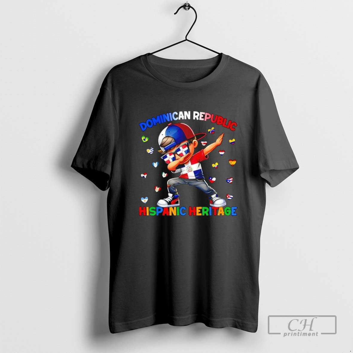 Hispanic Heritage Month Dominican Republic Flag Hoodie Unique Merch
