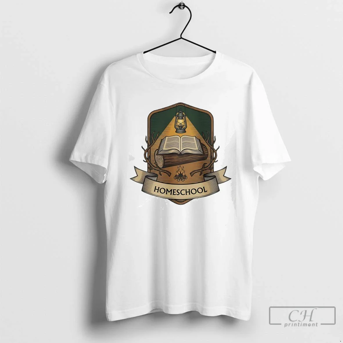 Homeschool Book Oil Lamp Long Sleeve Modern Design