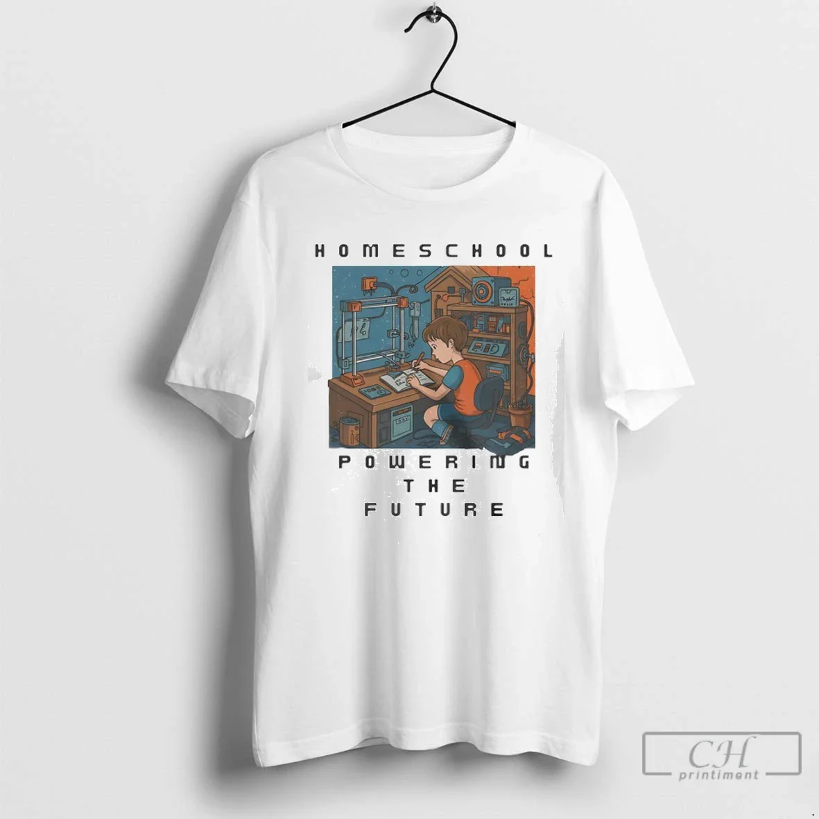 Homeschool Powering Future TShirt Designer Fashion