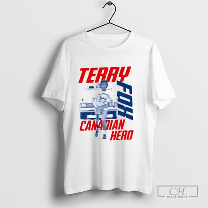 Hope Sports Run Marathon Terry Fox Canadian Hero TShirt Unique Fashion