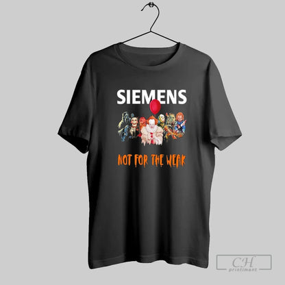 Horror Characters X Siemens Not Weak Halloween TShirt Vintage Design