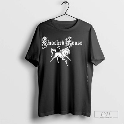 Horse Cross Knocked Loose Shirt Elegant Fashion