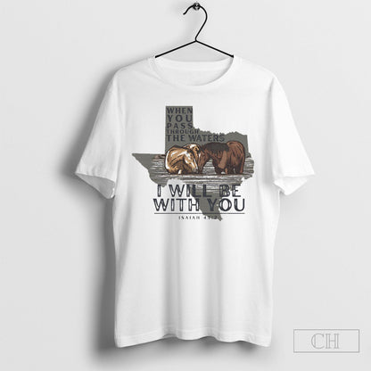 Horse When You Pass Through Waters I Will Be You Tank Top Classic