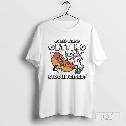 Hot Dog Guess Whos Getting Circumcised Long Sleeve Designer Apparel