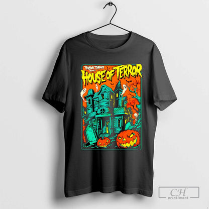 House Terror Pumpkin Halloween Long Sleeve Authentic Collection